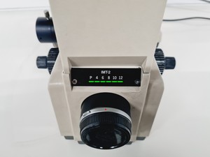 Thumbnail image of Olympus IMT-2 Inverted Research Microscope with 3 x Objectives, SPlan, Ph3 Lab