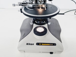 Thumbnail image of Nikon Optiphot-2 Microscope Lab w/ 4 x Objectives Japan M Plan, Fluor Lab