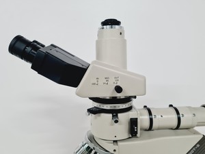 Thumbnail image of Nikon Optiphot-2 Microscope Lab w/ 4 x Objectives Japan M Plan, Fluor Lab