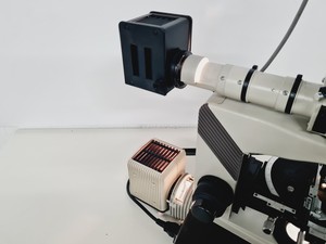 Thumbnail image of Nikon Optiphot-2 Microscope Lab w/ 4 x Objectives Japan M Plan, Fluor Lab