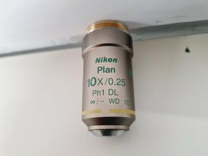 Thumbnail image of Nikon Eclipse TE200 w/ 2 x Objectives Ph1 10x, Ph2 40x Lab