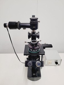 Thumbnail image of Wild Heerbrugg M40 - 81431 Inverted Microscope with Sixtuple Turret and PSU