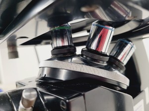 Thumbnail image of Wild Heerbrugg M40 - 81431 Inverted Microscope with Sixtuple Turret and PSU