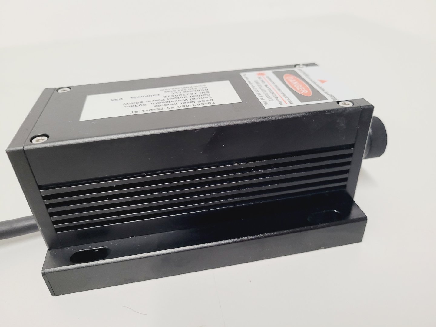 Image of DPSSL Laser Driver AD-2200 and DPSS Laser Module 593nm 50mW Optical Power