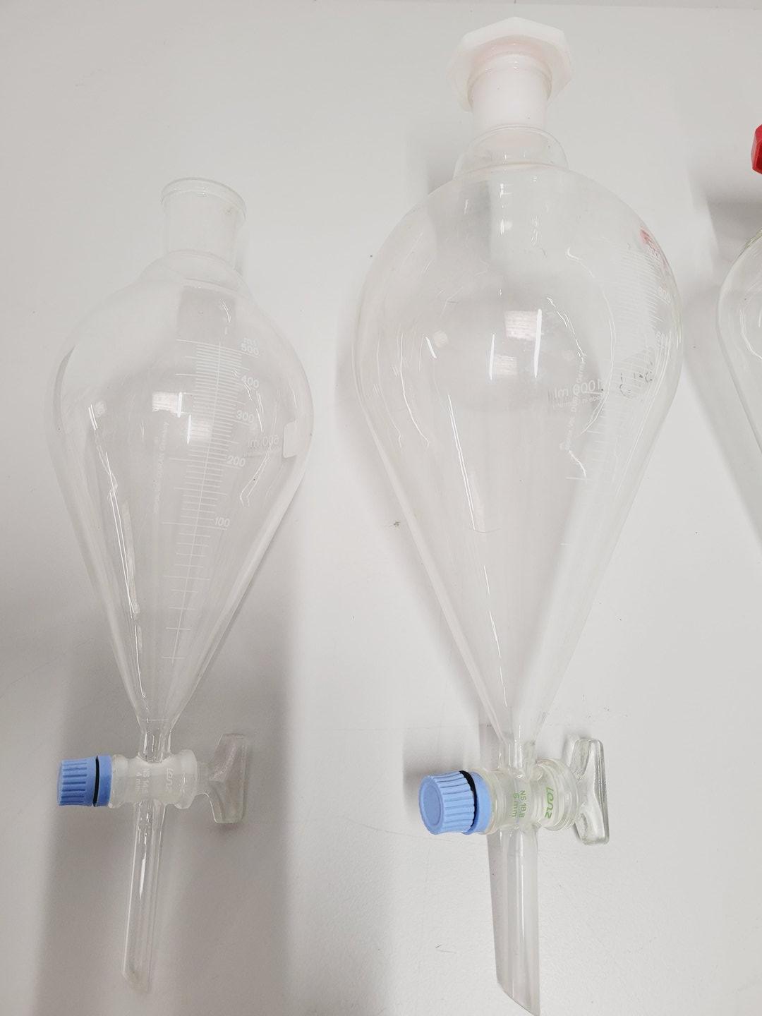 Image of 12 Piece Lab Glassware Collection Buchi, Schott Duran, Lenz, Pyrex, Volac, etc