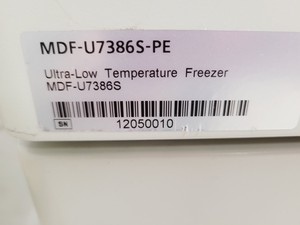 Thumbnail image of Panasonic MDF-U7386S-PE Ultra Low Temperature Freezer ULT Lab