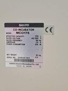 Thumbnail image of Sanyo CO2 Incubator Model: MCO-175 Lab