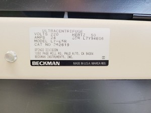 Thumbnail image of Beckman   Refrigerated Centrifuge Spares/Repairs Lab