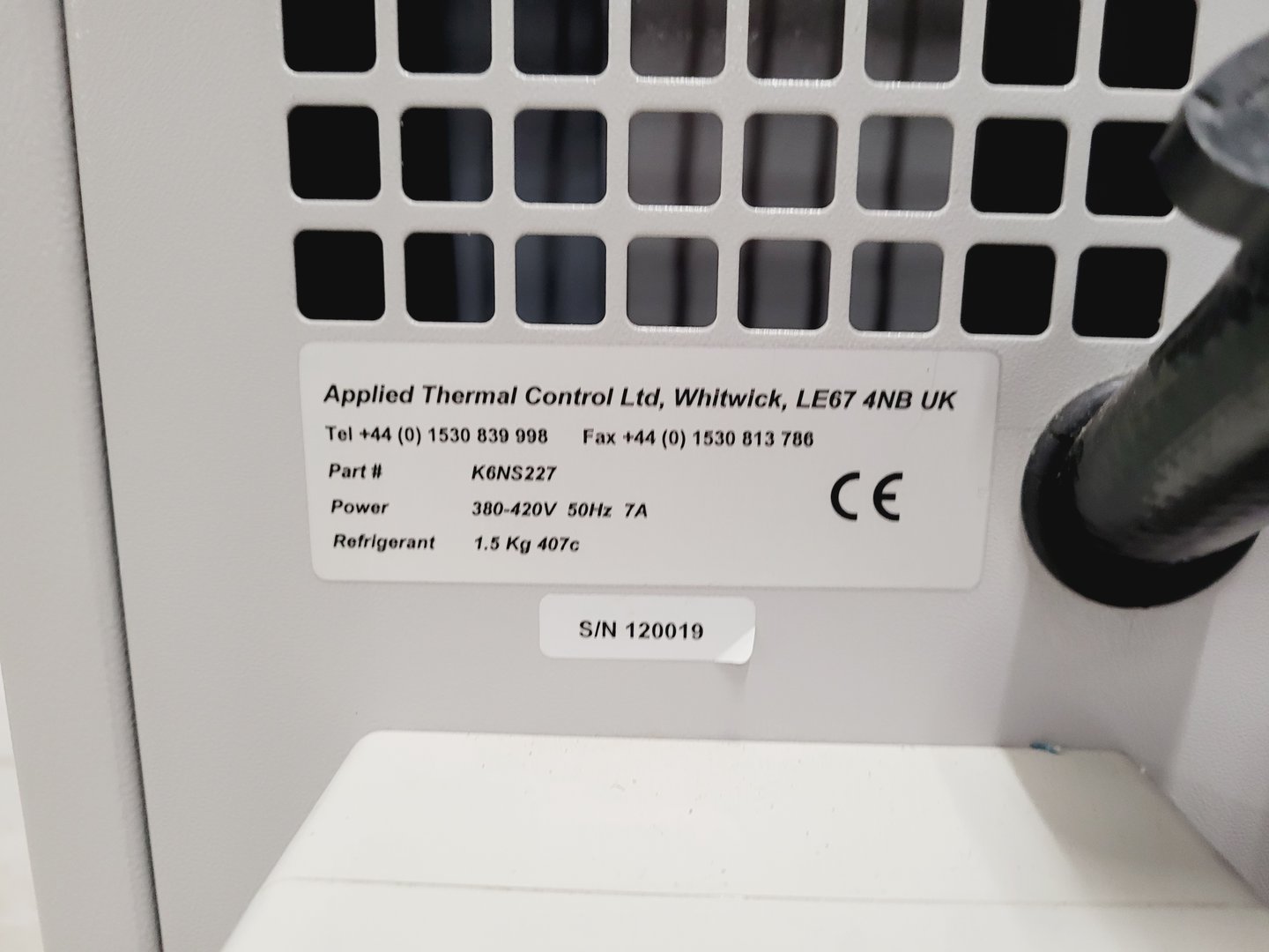 Image of Applied Thermal Control Model K6 ATC Industrial Recirculating Chiller Lab Faulty