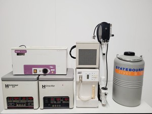 Thumbnail image of Job Lot of Various Large Laboratory Items - Dewars, Dry Air Units, Pumps Lab