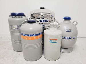 Thumbnail image of Job Lot of Various Large Laboratory Items - Dewars, Dry Air Units, Pumps Lab