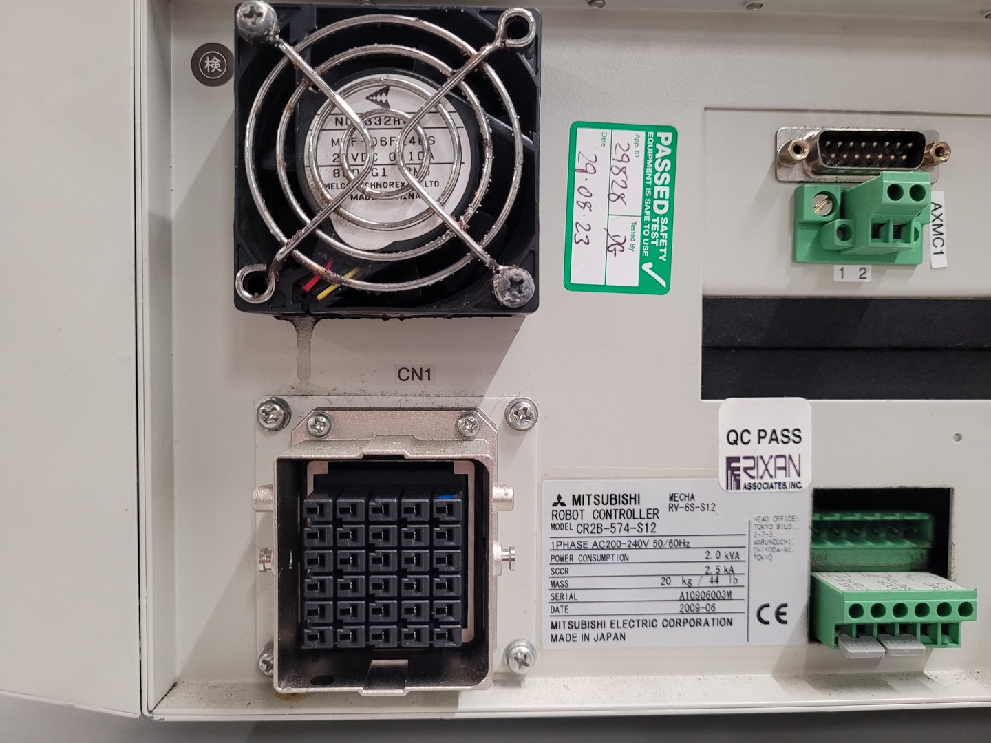 Image of Mitsubishi Melfa RV-6S Industrial Robotic Arm, CR2B Controller, R28TB Teach Wand