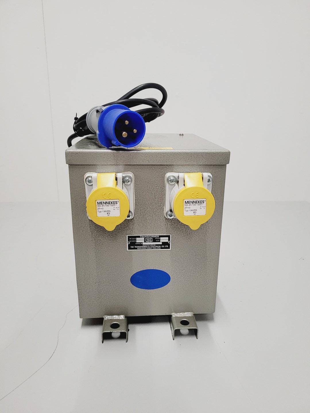 Image of 2 TEC Transformers 1 x 3.5 kva 3 phase 440v to 200v, 1 x 1.84 kva 240v to 115v