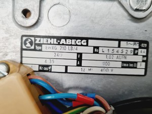 Thumbnail image of 4 X ZIEHL-ABEGG Type - EWRG 210 LB/4 Industrial Blower Fans