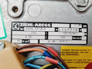 Thumbnail image of 4 X ZIEHL-ABEGG Type - EWRG 210 LB/4 Industrial Blower Fans