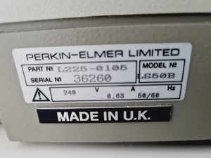 Thumbnail image of Perkin Elmer Luminescence Spectrometer LS 50 B System w/ Software Lab