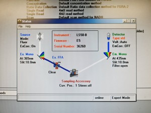 Thumbnail image of Perkin Elmer Luminescence Spectrometer LS 50 B System w/ Software Lab