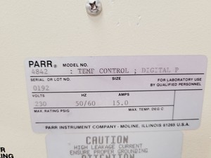 Thumbnail image of Parr 4842 Pressure Reactor Temperature Controller, Pressure and Motor Control