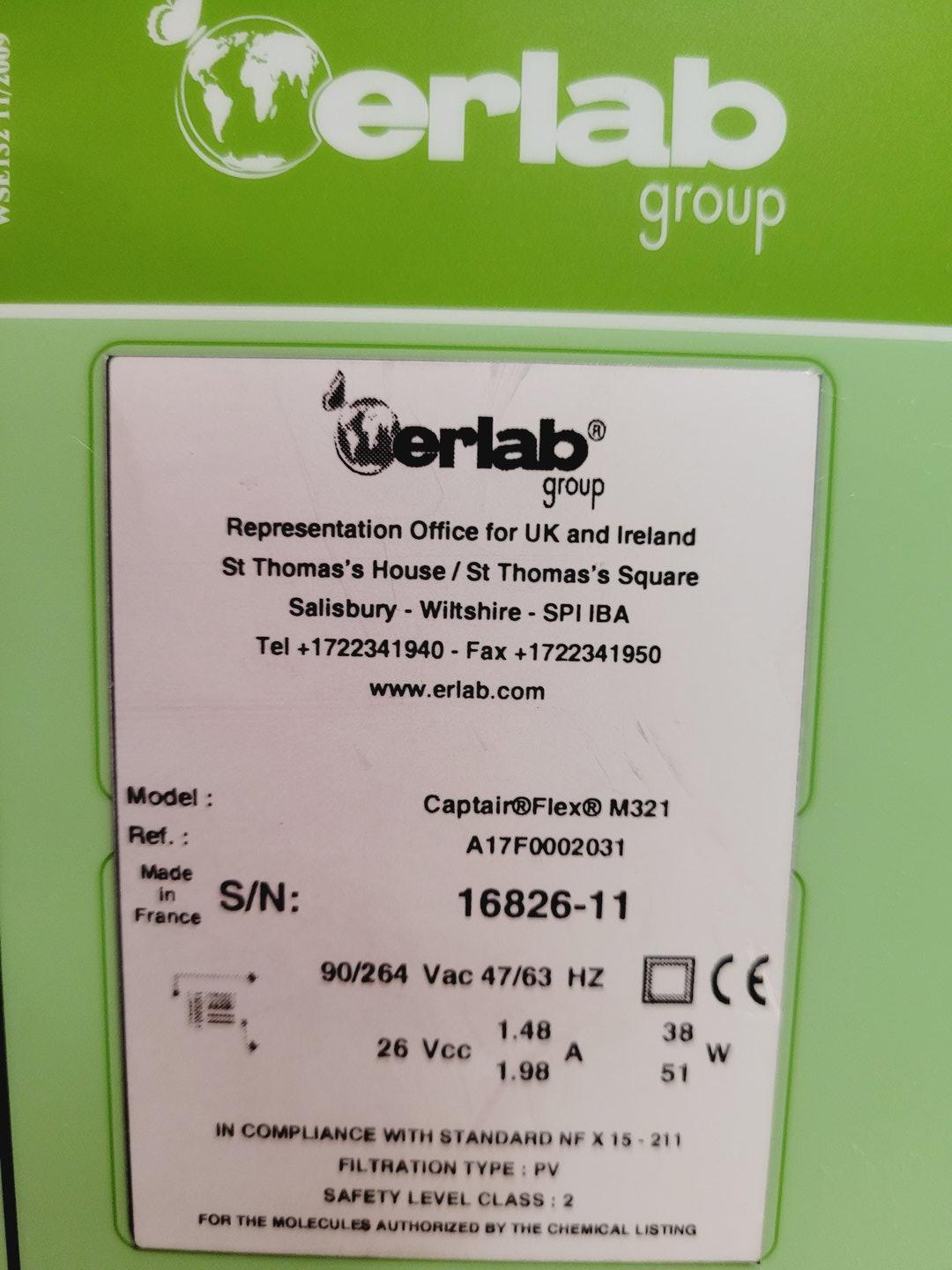 Image of Erlab Captair Flex M321 Fume Hood Ductless Filtered Lab Spares/Repairs
