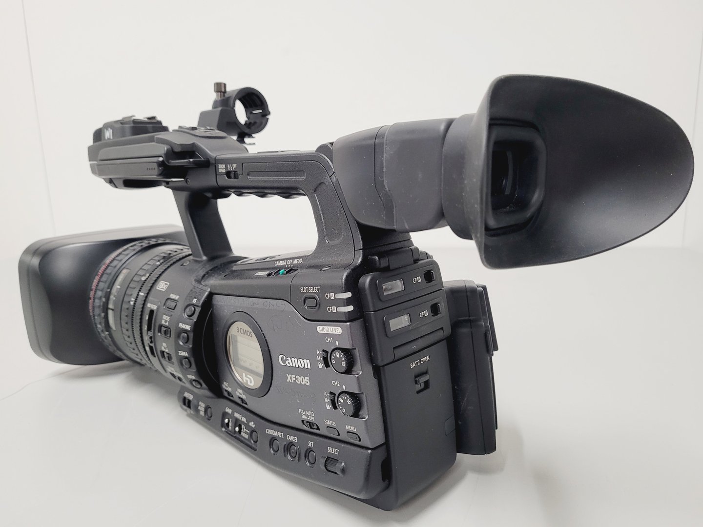 Image of Canon XF305 HD Video Camera with Charger w/ Power Adapter