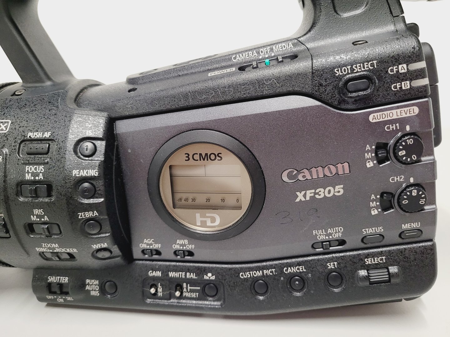 Image of Canon XF305 HD Video Camera Camcorder with Charger - Power Adapter