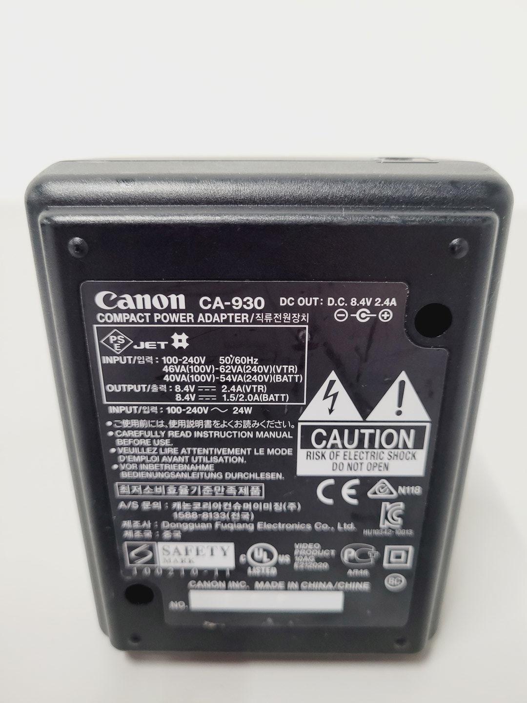 Image of Canon Model XF305 HD Video Camera Camcorder with Charger - Power Adapter