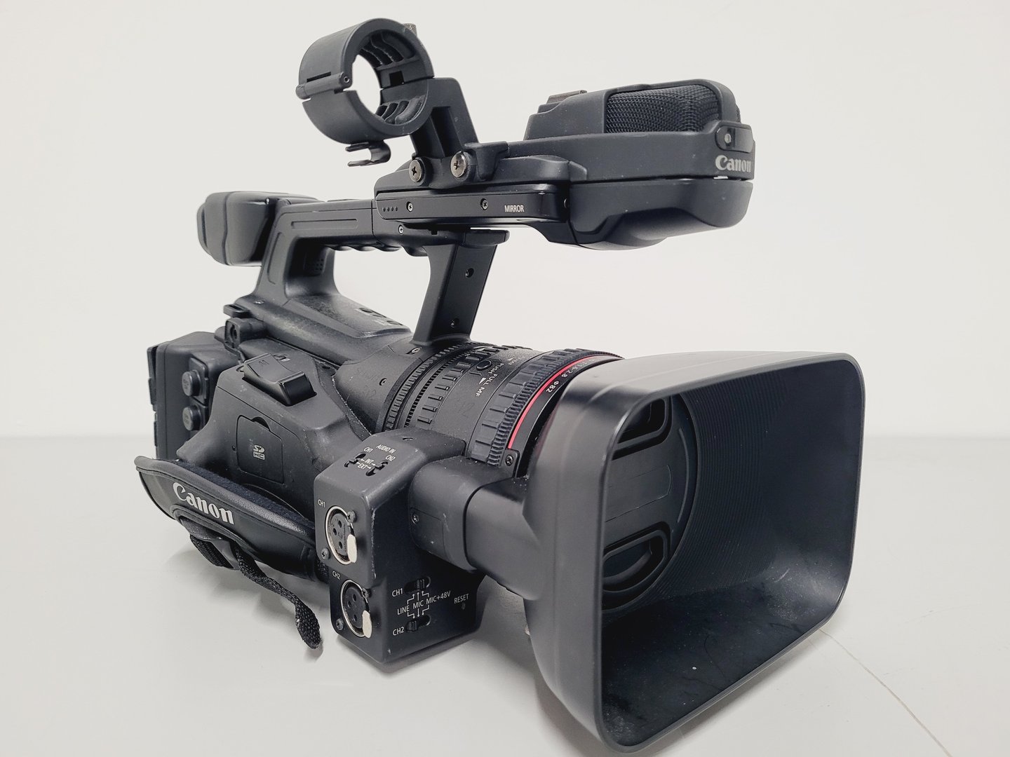 Image of Canon XF305 HD PAL Video Camcorder with Charger and Power Adapter