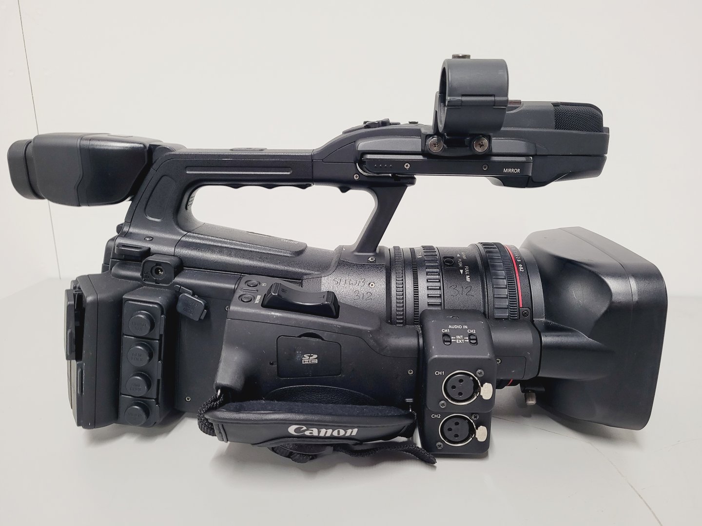 Image of Canon XF305 HD PAL Video Camcorder with Charger and Power Adapter