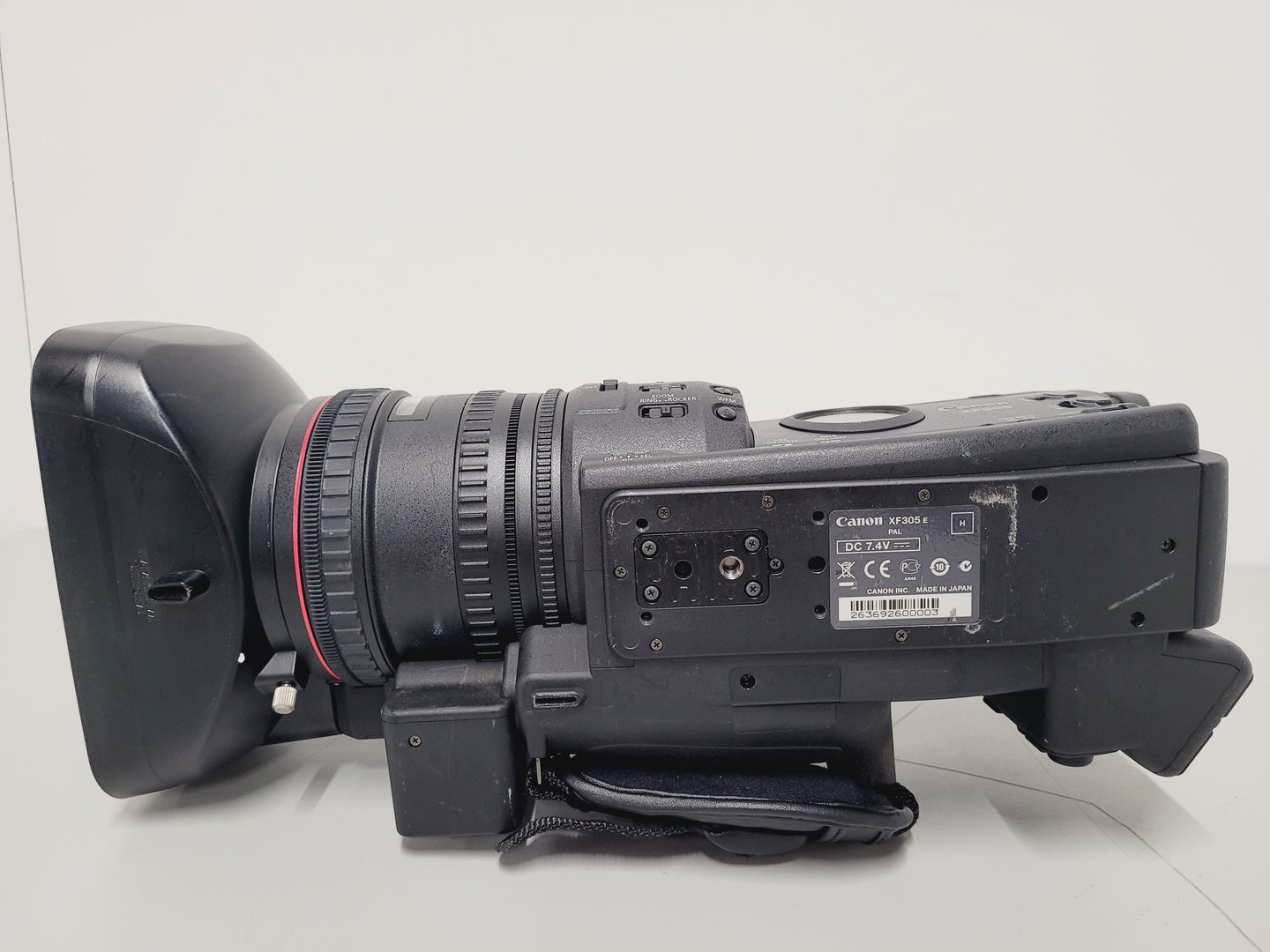 Image of Canon XF305 HD PAL Video Camcorder with Charger and Power Adapter