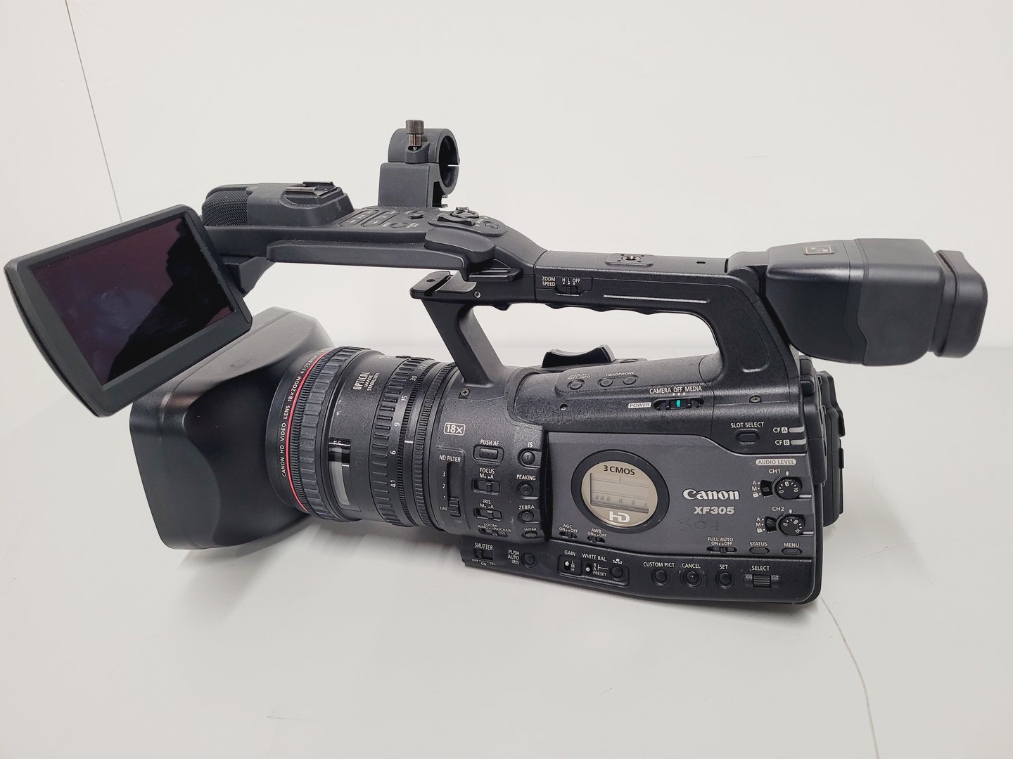 Image of Canon Model XF305 HD PAL Video Camera Camcorder w/ Charger / Power Adapter