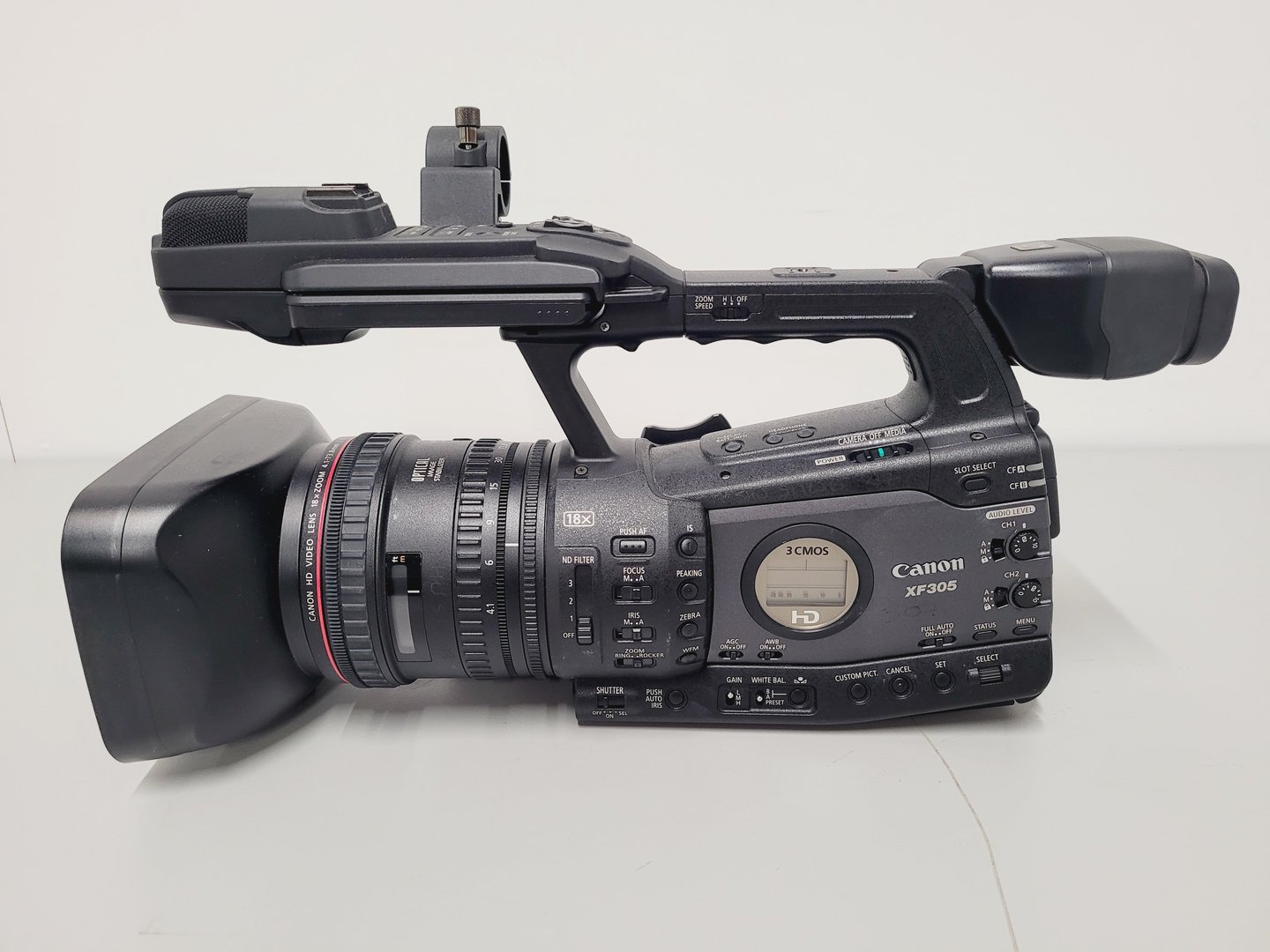 Image of Canon Model XF305 HD PAL Video Camera Camcorder w/ Charger / Power Adapter