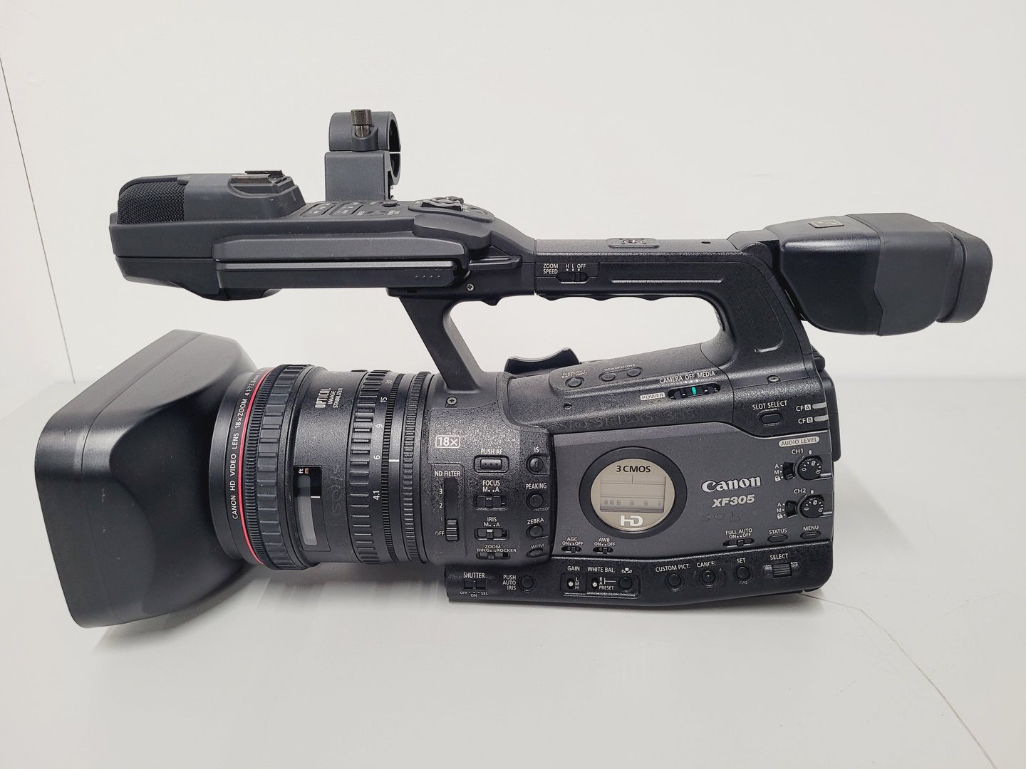 Image of Canon XF305 HD PAL Video Camera Camcorder and Charger_Power Adapter