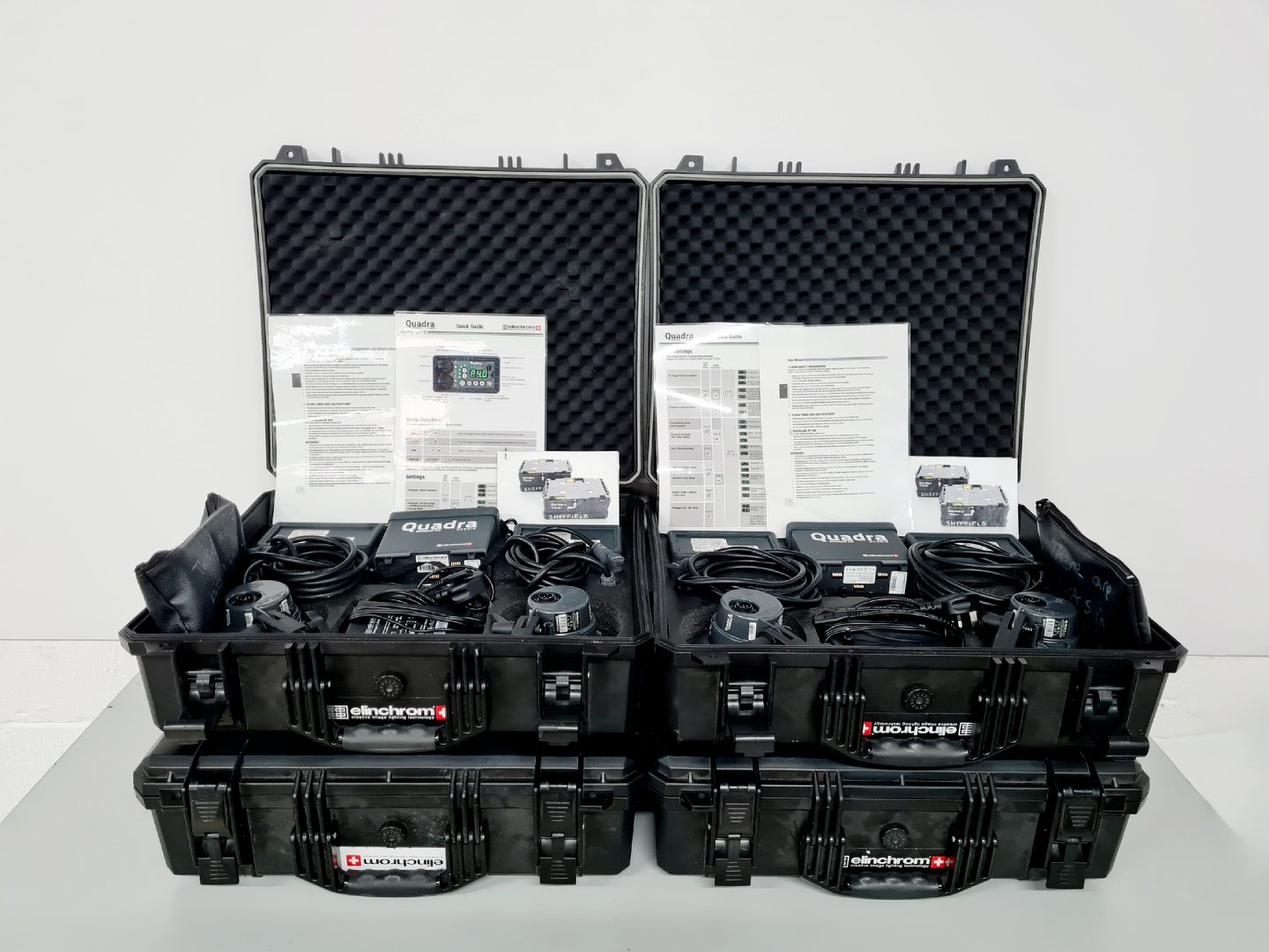 Image of 4 x Elinchrom Quadra Ranger RX Hybrid Potable Lighting Kits