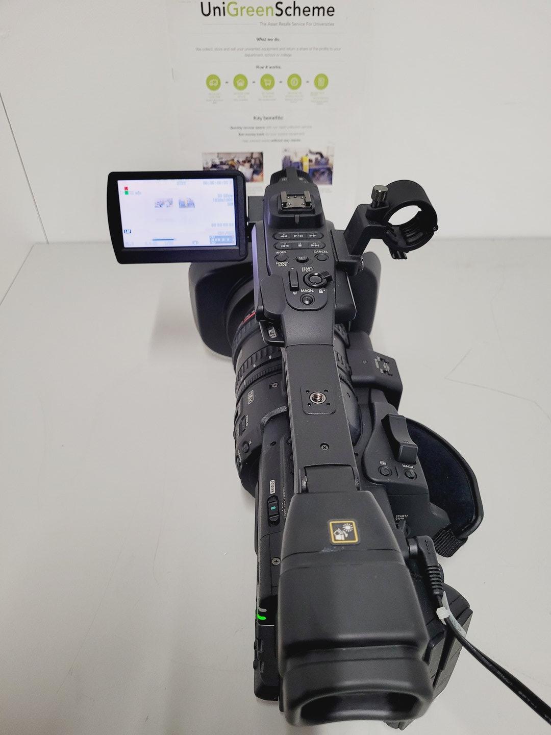 Image of Canon XF305 HD PAL Video Camera Wide Angle Lens, PSU Power Adapter 