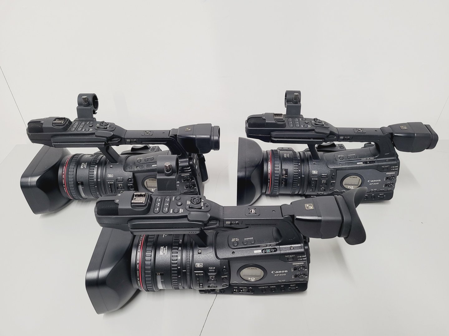 Image of Job Lot of AV Equipment 3 x Canon Camcorders 5 x Sony HDV Recorders 4 x Lights