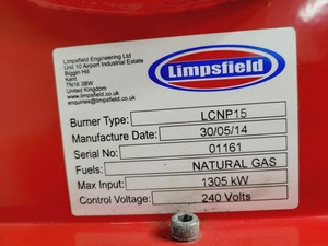 Thumbnail image of Limpsfield LCNP15 Natural Gas 1305 Kw Burner with Autoflame Control System