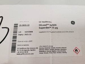 Thumbnail image of GE Healthcare - Fisher Scientific 16/600 Superdex 75pg Preparative SC Column