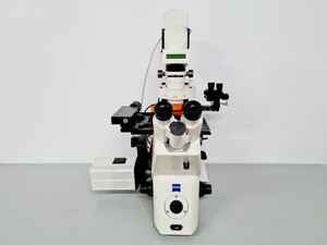 Thumbnail image of Zeiss AxioVert 200M Microscope, Prior CS152V2, CS100; H29XYE, EBQ 100 Lab