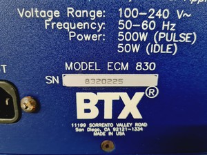 Thumbnail image of BTX Electro Square Porator ECM 830 Lab