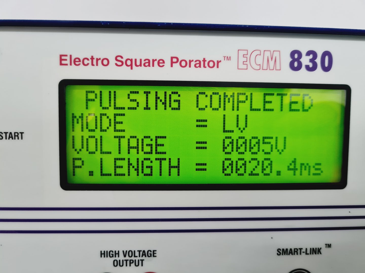 Image of BTX Electro Square Porator ECM 830 Lab