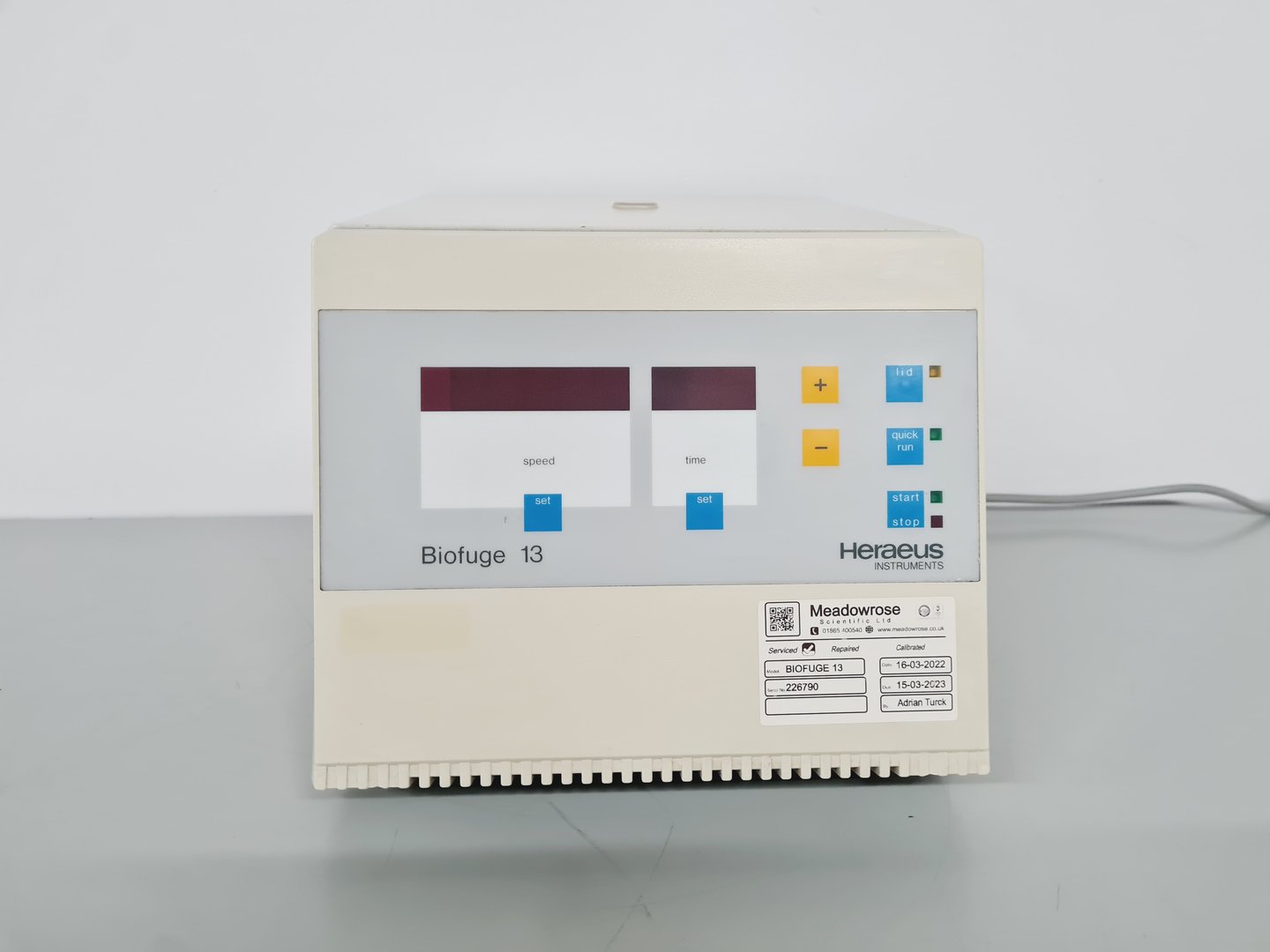 Image of Heraeus Biofuge 13 Centrifuge Lab