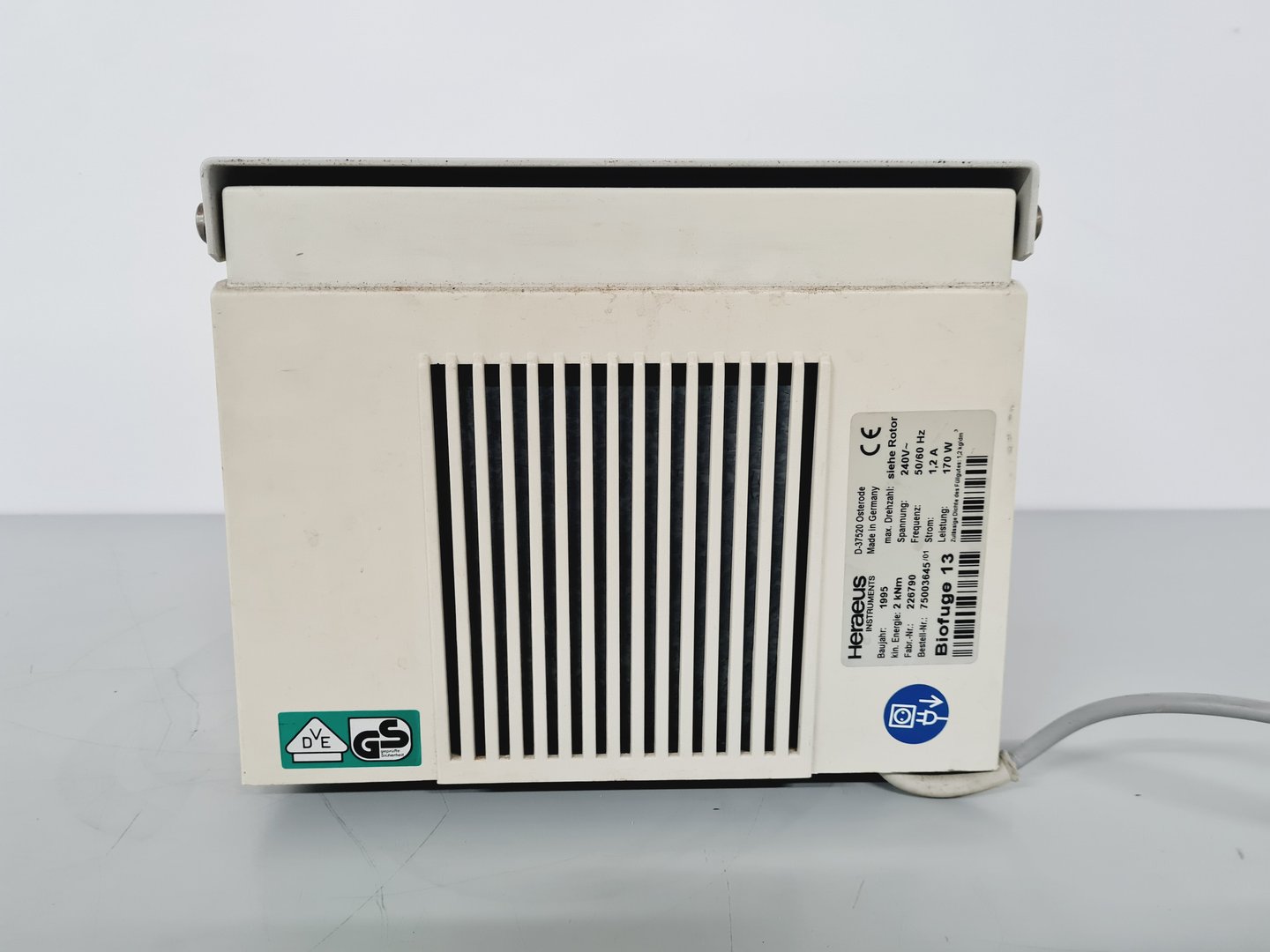 Image of Heraeus Biofuge 13 Centrifuge Lab