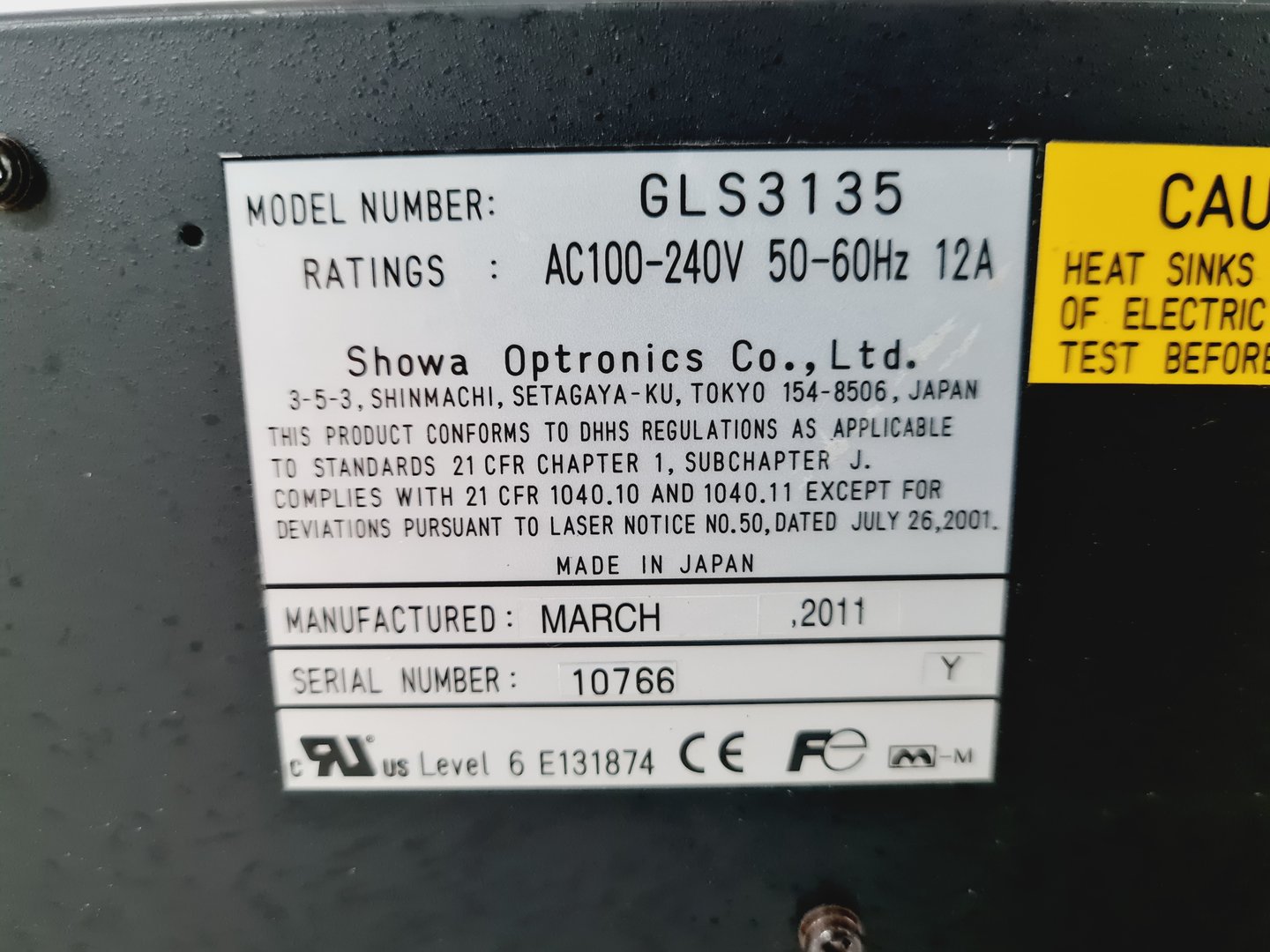 Image of Showa Optronics Co Laser System With Olympus FV10-COMB Lab