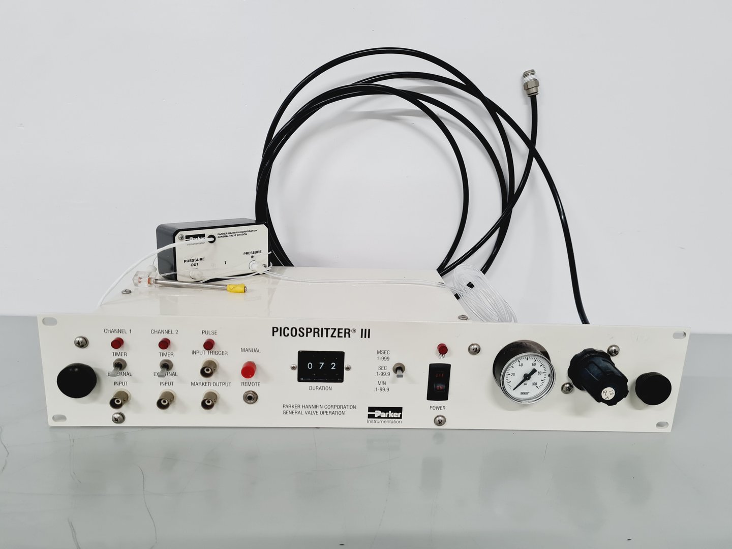 Pico Line Injection Function Generators Parker General Valve Picospritzer III Microcellular Injection Unit Lab