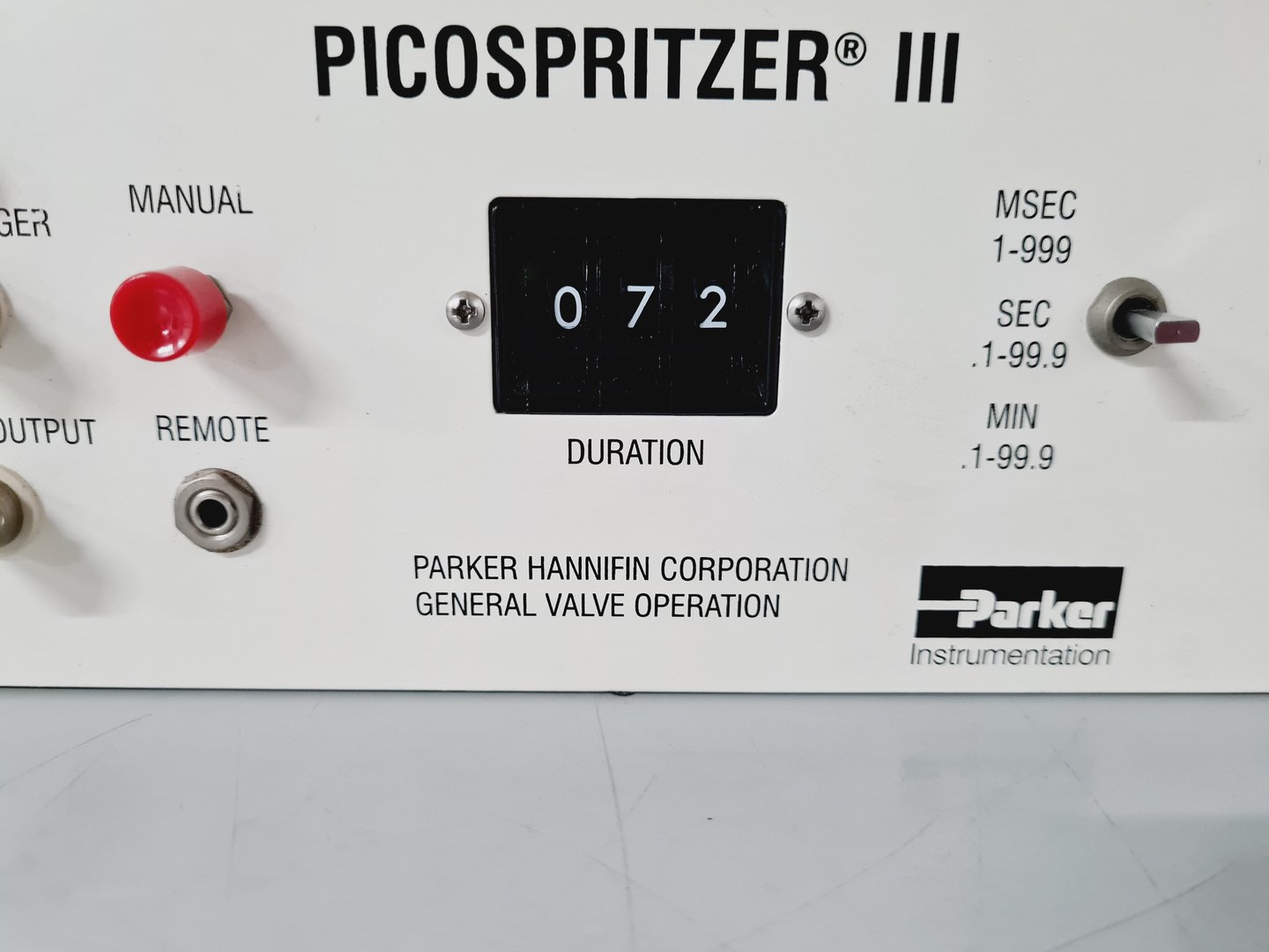 Image of Parker General Valve Picospritzer III Microcellular Injection Unit Lab