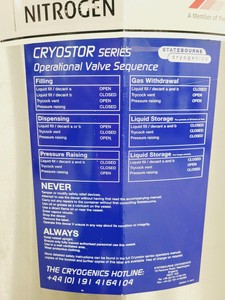 Thumbnail image of Statebourne Cryostor 180 Stainless Nitrogen Storage Lab