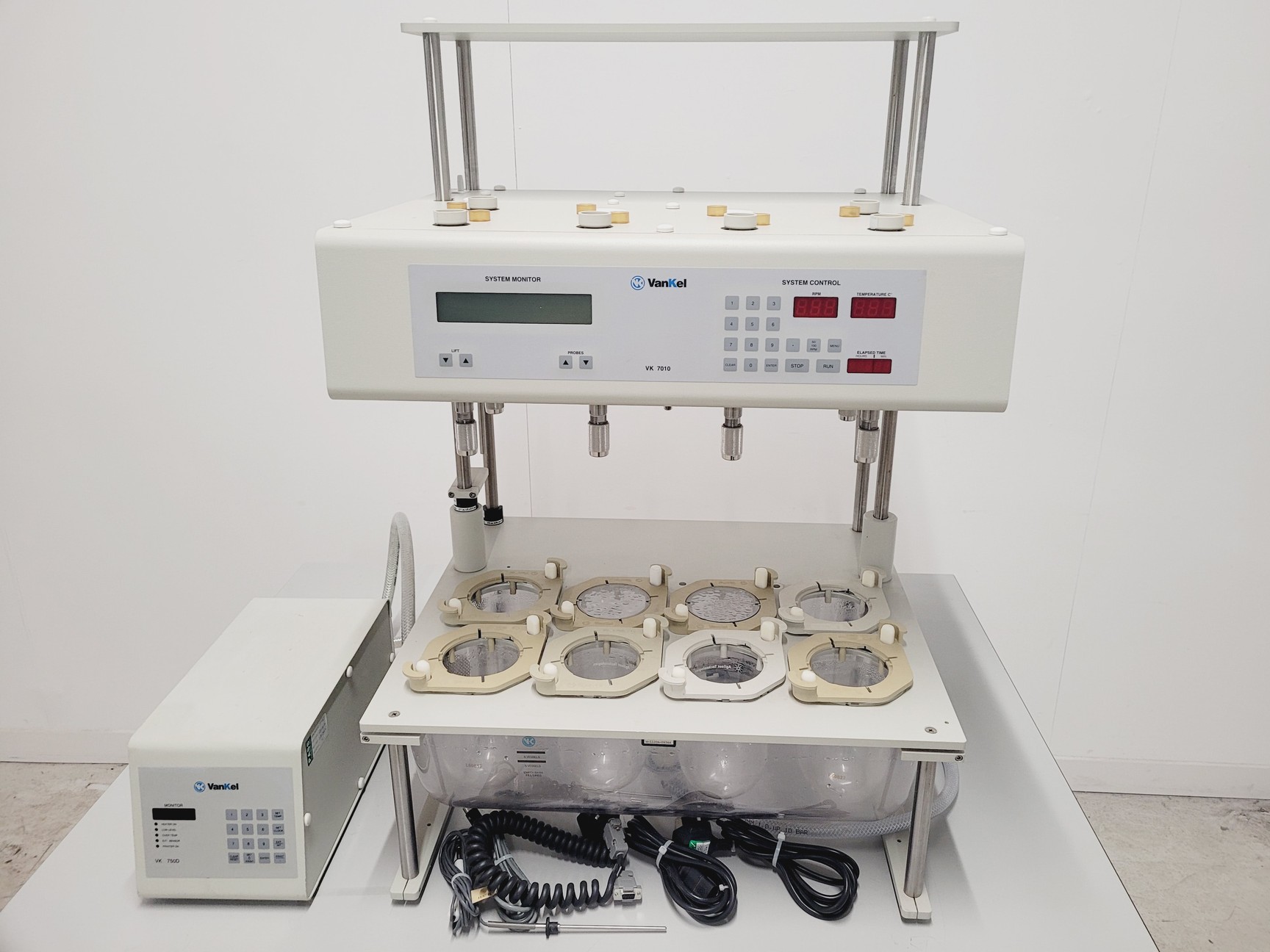 Image of Vankel VK 7010 Dissolution System with VK 750D Heater/Circulator