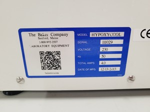 Thumbnail image of Baker Hypoxycool Culture Media Hypoxia Conditioner Lab