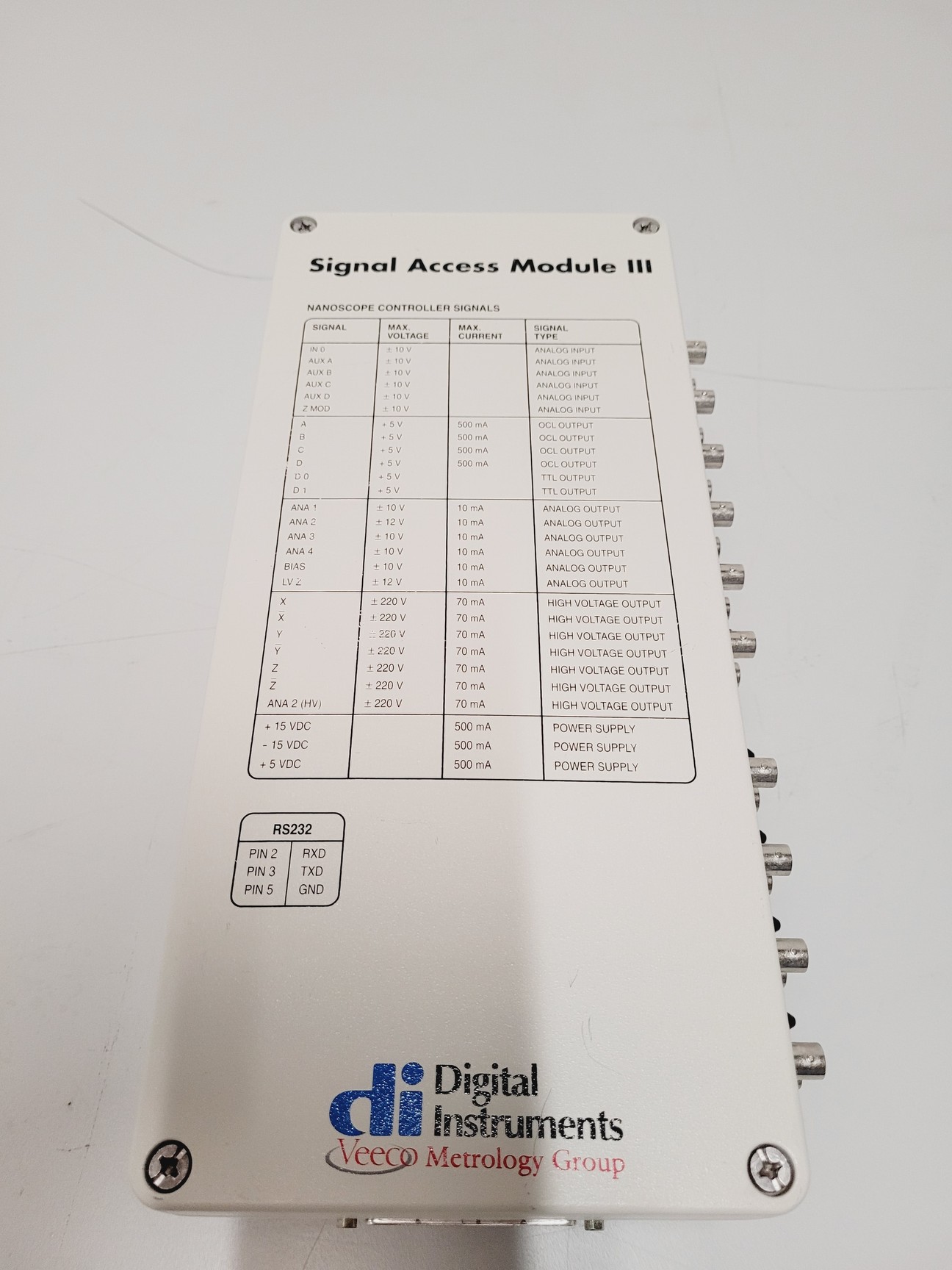 Image of Digital Instruments Signal Access Module lll Lab