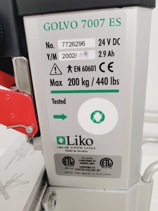 Thumbnail image of Golvo 7007ES Patient Electric Hoist with Two Slings